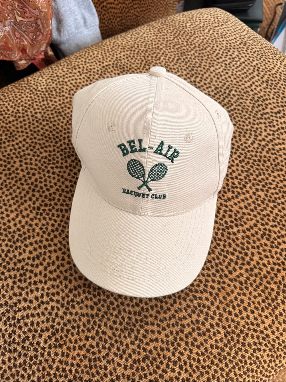 Racquet Club Beige Baseball Cap